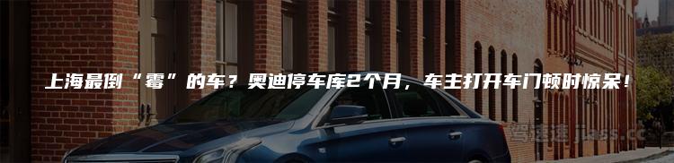 上海最倒“霉”的车？奥迪停车库2个月，车主打开车门顿时惊呆！