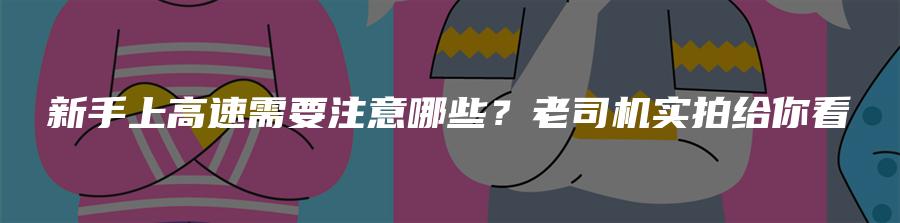 新手上高速需要注意哪些？老司机实拍给你看