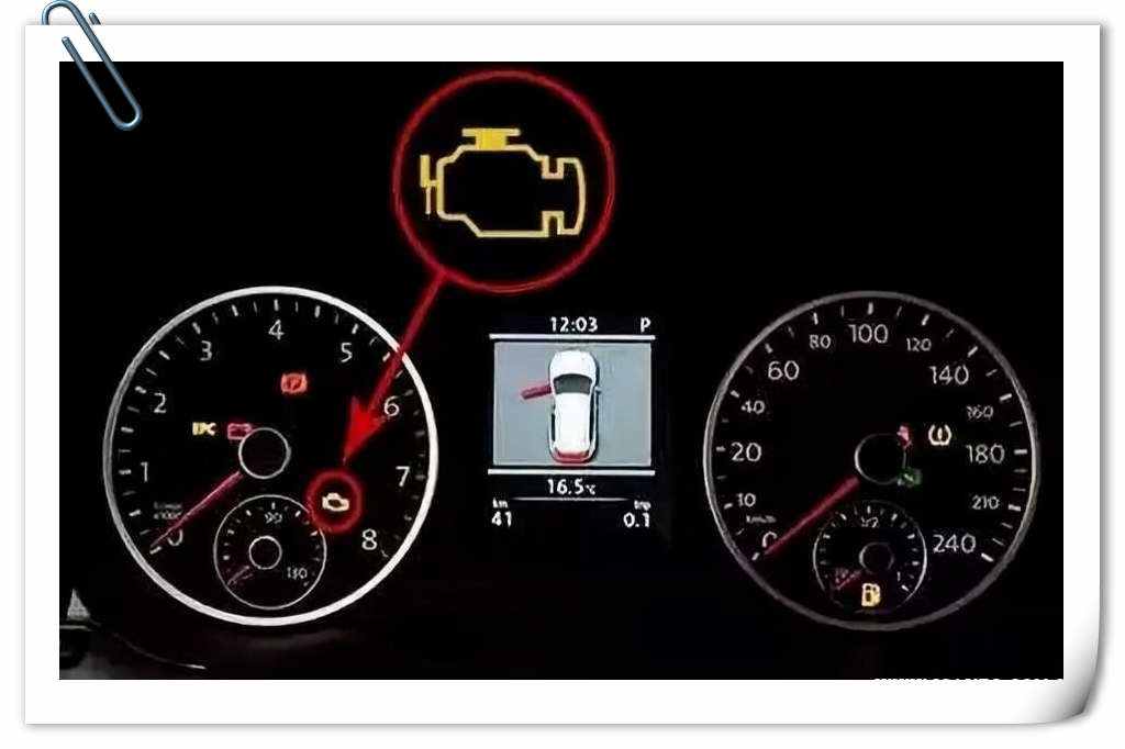 汽车机油报警标志图片